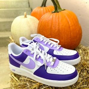 Custom Air Force 1’s Purple Nike Two Toned, Three Toned
